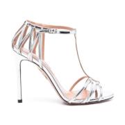 Zilver Stiletto Hiel Enkelband Aquazzura , Gray , Dames