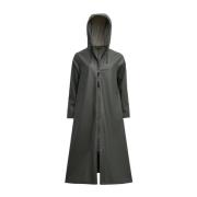 Lichtgewicht Rits Regenjas voor Vrouwen Stutterheim , Green , Dames