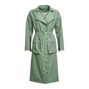 Gebelde Trenchcoat met Modern Ontwerp Stutterheim , Green , Dames