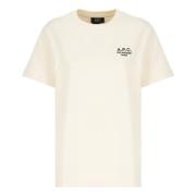 T-shirt met ronde hals A.p.c. , Beige , Dames