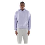 Boxy Hoodie met Dubbellaags Stijl Garment Workshop , Purple , Heren