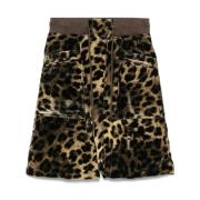 Stijlvolle Crossover Shorts R13 , Multicolor , Dames