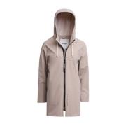 Lichtgewicht Waterdichte Regenjas met Rits Stutterheim , Beige , Heren