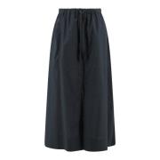 Blauwe Katoenen Rok met Voorsplit Soeur , Blue , Dames