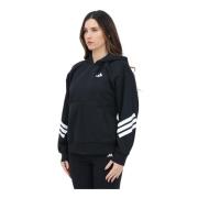 Zwarte Zip Hoodie Future Icons 3-Stripes Adidas , Black , Dames