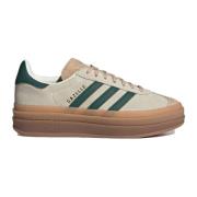 Gazelle Bold Cream Green Beige Sneakers Adidas , Beige , Heren