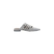 Nappa Sabot Schoenen Pinko , White , Dames