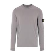 Blauwe Avion Katoenen Gebreide Trui Stone Island , Gray , Heren