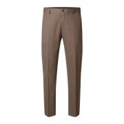 Bruine elegante herenbroek Selected Homme , Brown , Heren