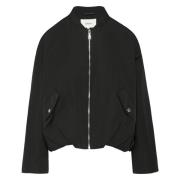 Blouson met relaxte pasvorm en gerimpelde details s.Oliver , Black , D...