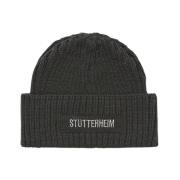 Geborduurde Logo Beanie Muts Stutterheim , Green , Unisex