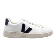 Blauw en wit katoenen sneakers Veja , White , Heren