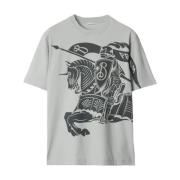 Stijlvolle T-shirts en Polos Burberry , Gray , Dames