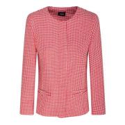 Rood en Wit Geruite Blazer Emme DI Marella , Multicolor , Dames