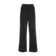 Wijde Broek Elastische Taille Twee Zakken Maison Margiela , Black , Da...