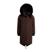 Waterdichte Matte Fishtail Parka Stutterheim , Brown , Heren