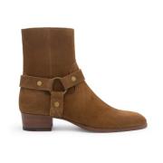 Wyatt Harness Enkellaarsjes Saint Laurent , Brown , Dames