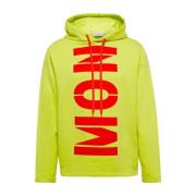 Logo Hoodie van katoen, gemaakt in Italië Moncler , Green , Heren