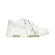 Mint Groene Leren Sneakers Off White , Multicolor , Dames