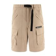 Katoenen Bermuda Shorts met Zakken Ambush , Beige , Heren