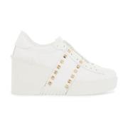 Open Disco Sleehak Sneakers Vrouwen Valentino Garavani , White , Dames