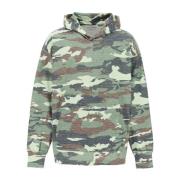 Oversized Camouflage Sweatshirt met Rhinestone Logo Acne Studios , Gre...