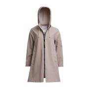 Lichtgewicht Matte Rits Regenjas Stutterheim , Beige , Dames