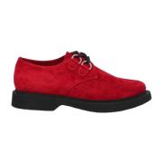 Suede Derbies Veterschoenen Saint Laurent , Red , Heren