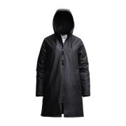 A-Lijn Warme Winter Regenjas Stutterheim , Black , Dames