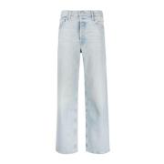 Straight Jeans Mother , Blue , Dames