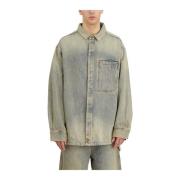 Denim Surface Wave Shirt Entire Studios , Blue , Heren