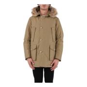 Arctic Parka met Afneembare Bontkraag Woolrich , Brown , Heren