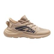 Gebreide Sneakers Khaki Trekking Stijl Dsquared2 , Brown , Heren