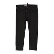 Zwarte Bull Sailor Denim Jeans Dsquared2 , Black , Dames