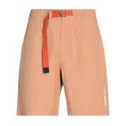 Katoenen Bermuda Shorts met Logodetail Kenzo , Brown , Heren