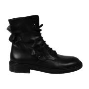 Stijlvolle Veterschoenen Platte Laarzen Pinko , Black , Dames