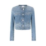 Denim jasje met Love Birds knopen Pinko , Blue , Dames