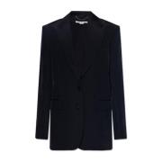 Linnen Blazer Jas Vrouwen Zwart Stella McCartney , Black , Dames