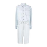 Denim Overhemdjurk met knoopsluiting Stella McCartney , Blue , Dames