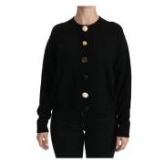 Luxe Kasjmier Cardigan Top Dolce & Gabbana , Black , Dames