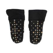 Elegante grijze wollen handschoenen met studs Dolce & Gabbana , Gray ,...