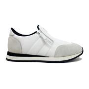 Leren sneakers met suède detail Giuseppe Zanotti , White , Heren