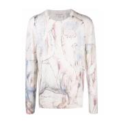 William Blake Dante Print Pullover Alexander McQueen , Multicolor , He...