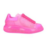 Glitter Sneakers met Geperforeerd Detail Alexander McQueen , Pink , Da...