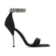 High Heel Sandals Alexander McQueen , Black , Dames