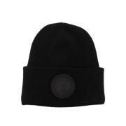 Arctic Toque Hat in zwart Merino wol Canada Goose , Black , Unisex