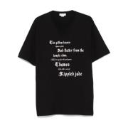 Zwart en Ivoor T-Shirt Alexander McQueen , Black , Heren