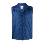 Lichtgewicht Nylon Gilet Aspesi , Blue , Heren