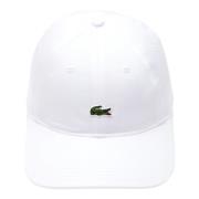 Witte Unstructured Cap met Klein Logo Lacoste , White , Heren