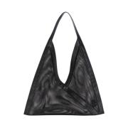 Mesh Geometrische Tote Tas Liviana Conti , Black , Dames